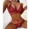 sexy floral lace lingerie set