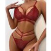 sexy floral lace lingerie set