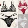 hot transparent sexy bra and panty lingerie set 10