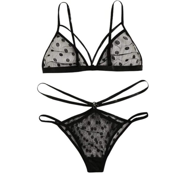 Hot Transparent Sexy Bra and Panty Lingerie Set - Image 3