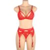 Eros Sexy Three-piece Lingerie Set - Image 2