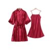 2pcs Half Sleeve with Kimono Robe Set - Image 2