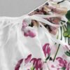 2pieces Satin Flower Bra & Boy Short Set