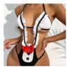 Women's Black Maid Lingerie