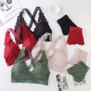 V Lace Bras Women Sexy Lingerie Set