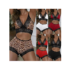 2Pcs Women Sexy Short & bra Lingerie Set